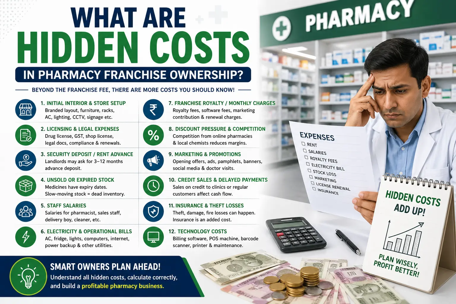 What Are Hidden Costs in Pharmacy Franchise Ownership?